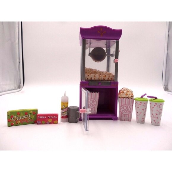 American Girl Doll Truly Me Popcorn Machine Set Lights Popping Sound with Access - Picture 8 of 16